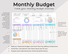 monthly budget template