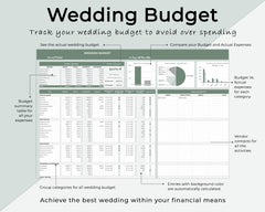 Eucalyptus Wedding Planner Spreadsheet